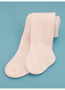 Rajstopki bawełniane gładkie Rewon- białe