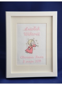 Haftowany Anioł - z dedykacją