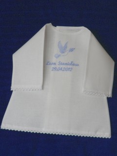 Szatka do chrztu-koszulka z koronką [2]