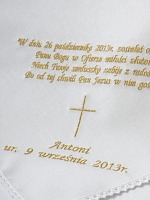 Haftowana szatka chusteczka L