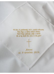 Haftowana szatka chusteczka L