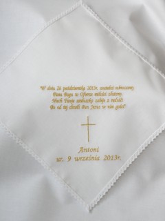 Haftowana szatka chusteczka L