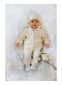 Komplet do chrztu 23-ecru