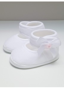 Balerinki welurowe- białe