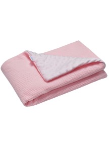 Ciepły kocyk  MINKY -  Różowy