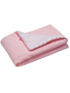 Ciepły kocyk  MINKY -  Różowy