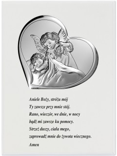 Obrazek na drewienku z modlitwą 11,5x15,5 cm