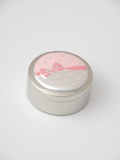 Pudełeczko na pierwszy ząbek- zdobienie różowe