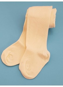 Rajstopki bawełniane gładkie Rewon- ecru