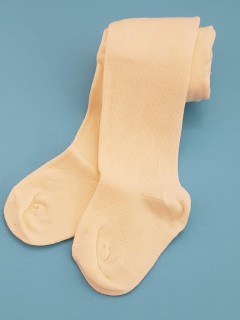 Rajstopki bawełniane gładkie Rewon- ecru