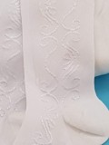 Rajstopki żakardowe BIAŁE
