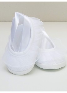 Pantofelki z szarfą-koronkowe 2