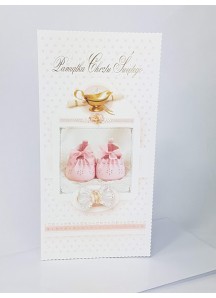 Pamiątka Chrztu Świętego - rozkładana kartka 1