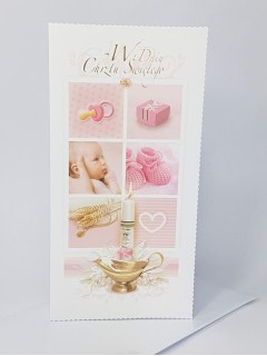 Pamiątka Chrztu Świętego - rozkładana kartka 2