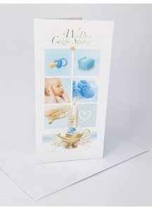 Pamiątka Chrztu Świętego - rozkładana kartka 4