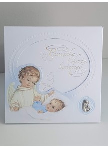 Pamiątka Chrztu Świętego - książeczka 1 niebieska